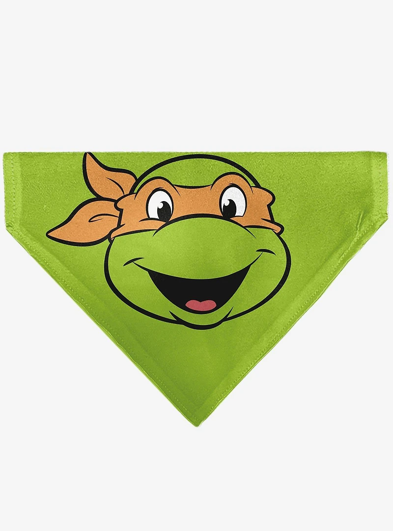 Teenage Mutant Ninja Turtles Michaelangelo Shell Slip On Collar Pet Bandana - Bandana Only
