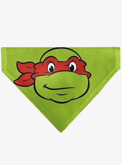 Teenage Mutant Ninja Turtles Raphael Turtle Shell Slip On Collar Pet Bandana - Bandana Only