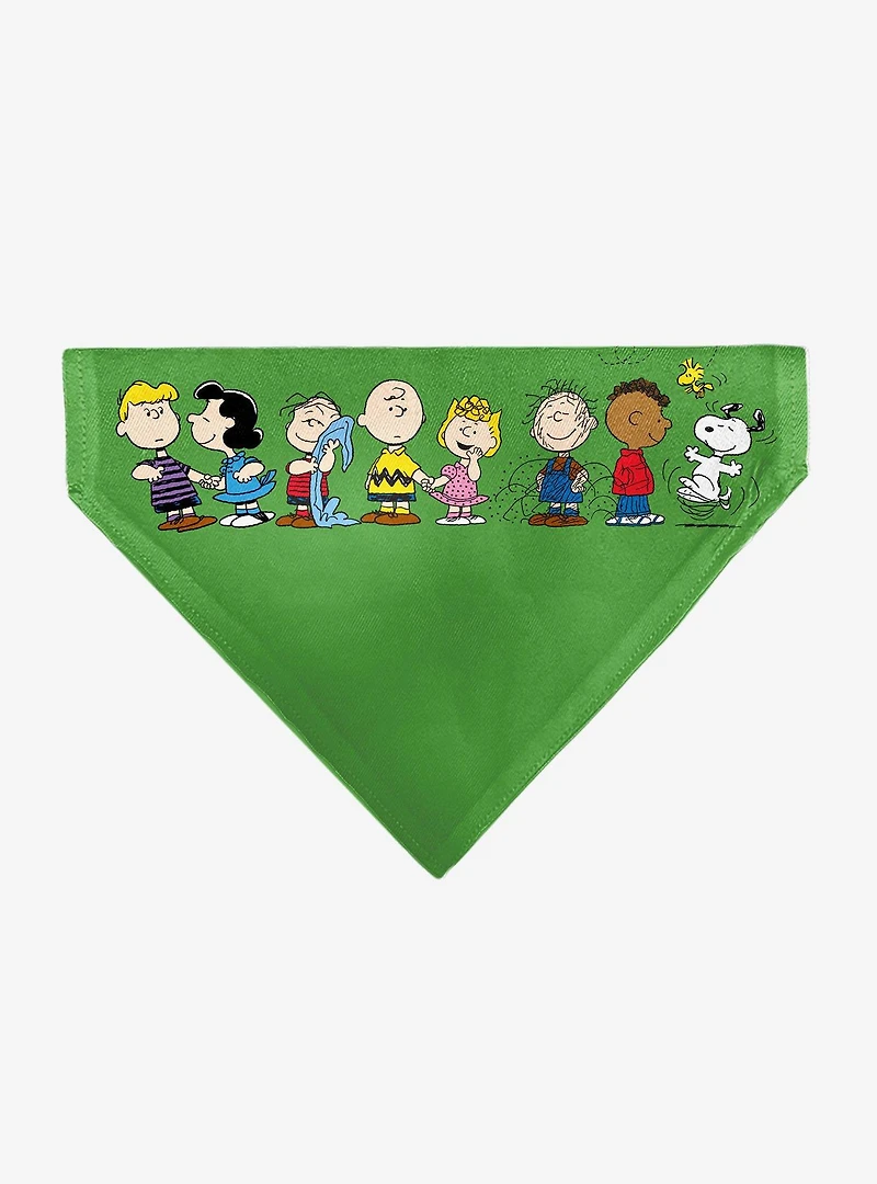Peanuts Gang Group Pose Slip On Collar Pet Bandana - Bandana Only