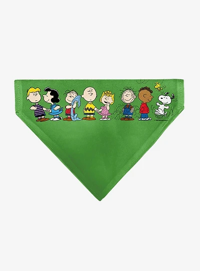 Peanuts Gang Group Pose Slip On Collar Pet Bandana - Bandana Only