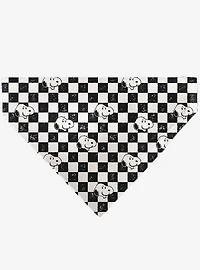 Peanuts Snoopy Smiling Face Checker Slip On Collar Pet Bandana - Bandana Only