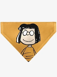 Peanuts Marcie Smiling Face Slip On Collar Pet Bandana - Bandana Only