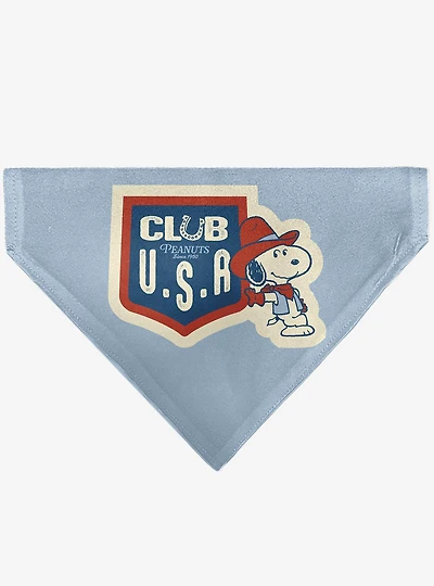 Peanuts Snoopy Cowboy USA Slip On Collar Pet Bandana - Bandana Only