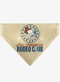 Peanuts Snoopy All American Rodeo Club Slip On Collar Pet Bandana - Bandana Only