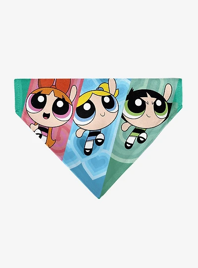 The Powerpuff Girls Flight Pose Slip On Collar Pet Bandana - Bandana Only