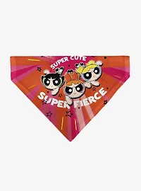 The Powerpuff Girls Super Cute Super Fierce Slip On Collar Pet Bandana - Bandana Only