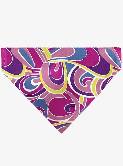 Barbie Swirl Multi Color Slip On Collar Pet Bandana - Bandana Only