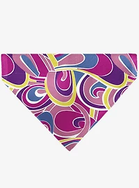 Barbie Swirl Multi Color Slip On Collar Pet Bandana - Bandana Only