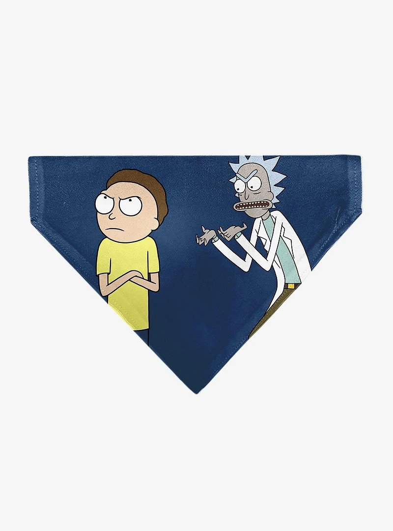 Rick and Morty Arms Crossed Pose Slip On Collar Pet Bandana - Bandana Only
