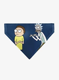 Rick and Morty Arms Crossed Pose Slip On Collar Pet Bandana - Bandana Only