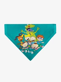 Rugrats Kids Group Pose and Title Slip On Collar Pet Bandana - Bandana Only