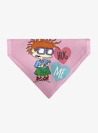 Rugrats Chuckie Hug Me Hearts Pose Slip On Collar Pet Bandana - Bandana Only