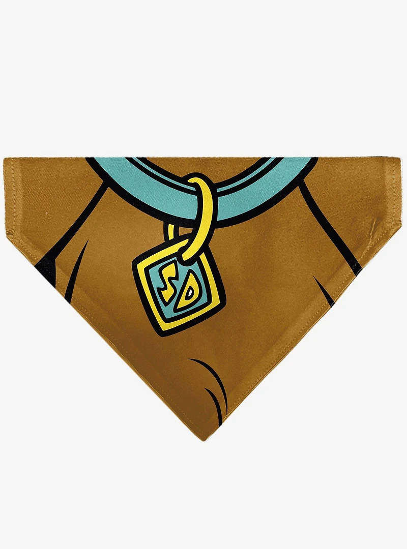 Scooby-Doo! Character Close Up SD Dog Tag Slip On Collar Pet Bandana - Bandana Only