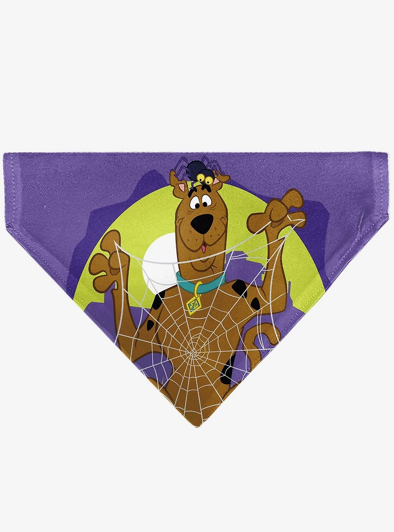 Scooby-Doo! Halloween Spider Web Creepy Crawlies Slip On Collar Pet Bandana - Bandana Only