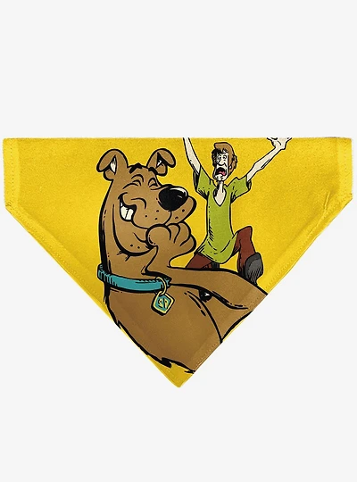 Scooby-Doo! and Shaggy Screaming Pose Slip On Collar Pet Bandana - Bandana Only