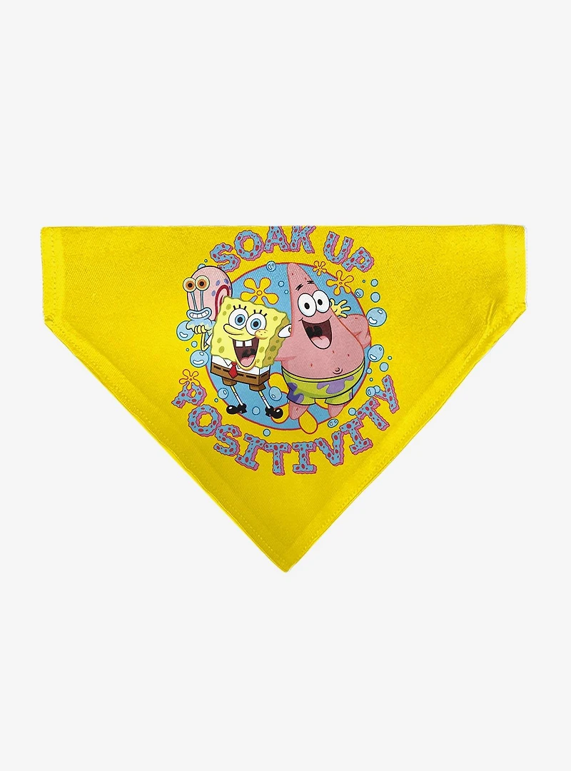 SpongeBob SquarePants and Friends Soak Up Positivity Slip On Collar Pet Bandana - Bandana Only