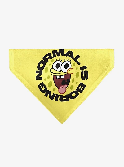 SpongeBob SquarePants Normal Is Boring Pose Slip On Collar Pet Bandana - Bandana Only