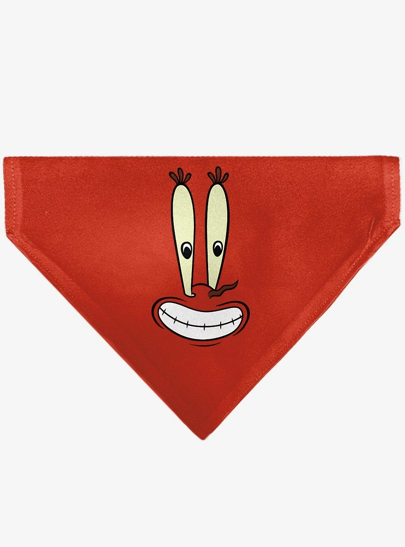 SpongeBob SquarePants Mr Krabs Character Slip On Collar Pet Bandana - Bandana Only