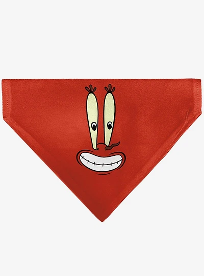SpongeBob SquarePants Mr Krabs Character Slip On Collar Pet Bandana - Bandana Only