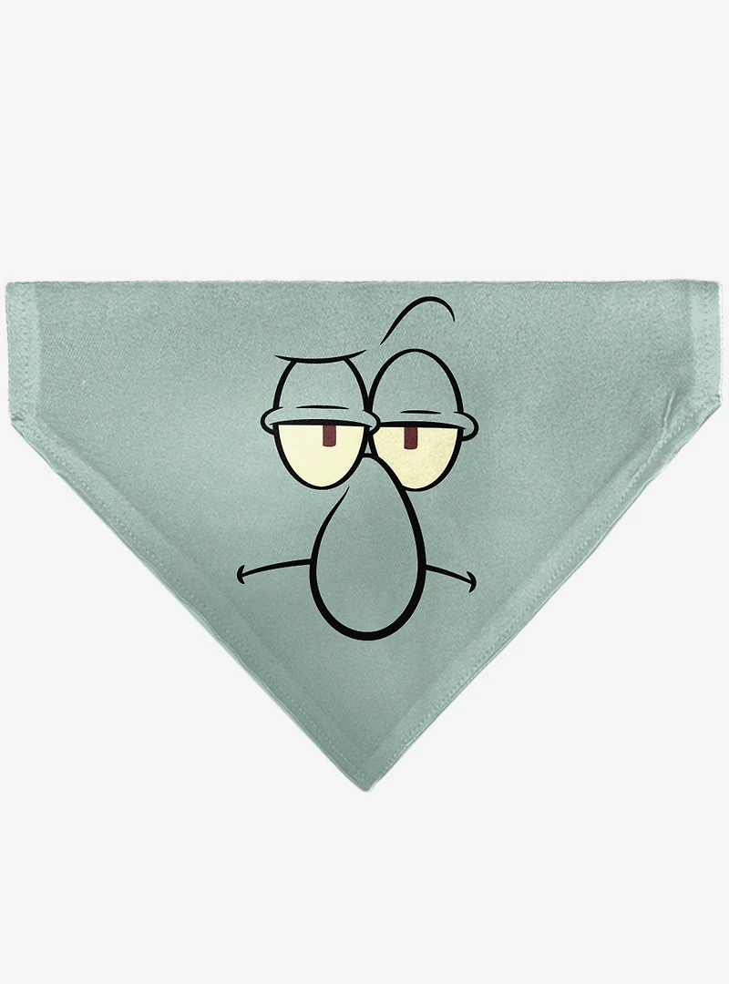 SpongeBob SquarePants Squidward Character Slip On Collar Pet Bandana - Bandana Only