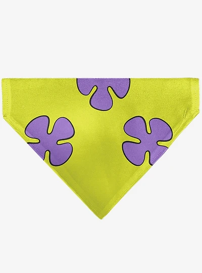 SpongeBob SquarePants Patrick Star Shorts Flower Slip On Collar Pet Bandana - Bandana Only