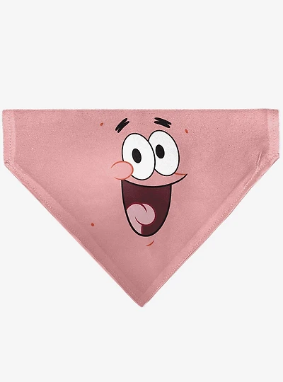 SpongeBob SquarePants Patrick Star Smiling Face Slip On Collar Pet Bandana - Bandana Only