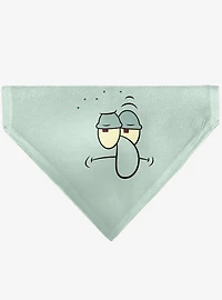 SpongeBob SquarePants Squidward Frowning Face Slip On Collar Pet Bandana - Bandana Only