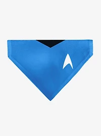 Star Trek Original Series Uniform Print Blue Slip On Collar Pet Bandana - Bandana Only