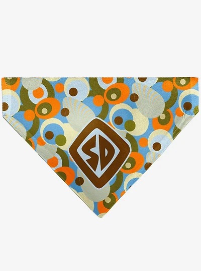 Scooby-Doo! SD Dog Tag Retro Dots Multi Slip On Collar Pet Bandana - Bandana Only