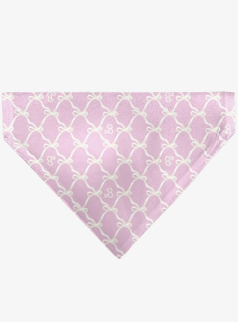 Barbie Bow and B Monogram Slip On Collar Pet Bandana - Bandana Only