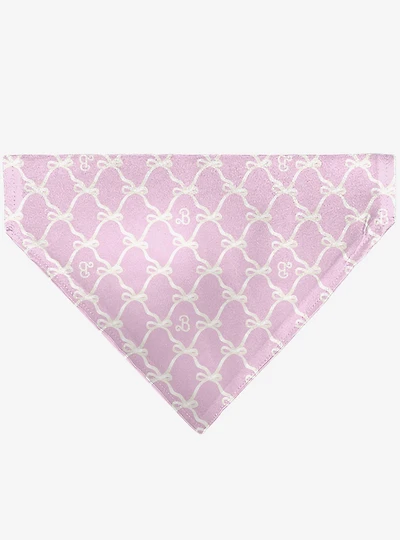 Barbie Bow and B Monogram Slip On Collar Pet Bandana - Bandana Only