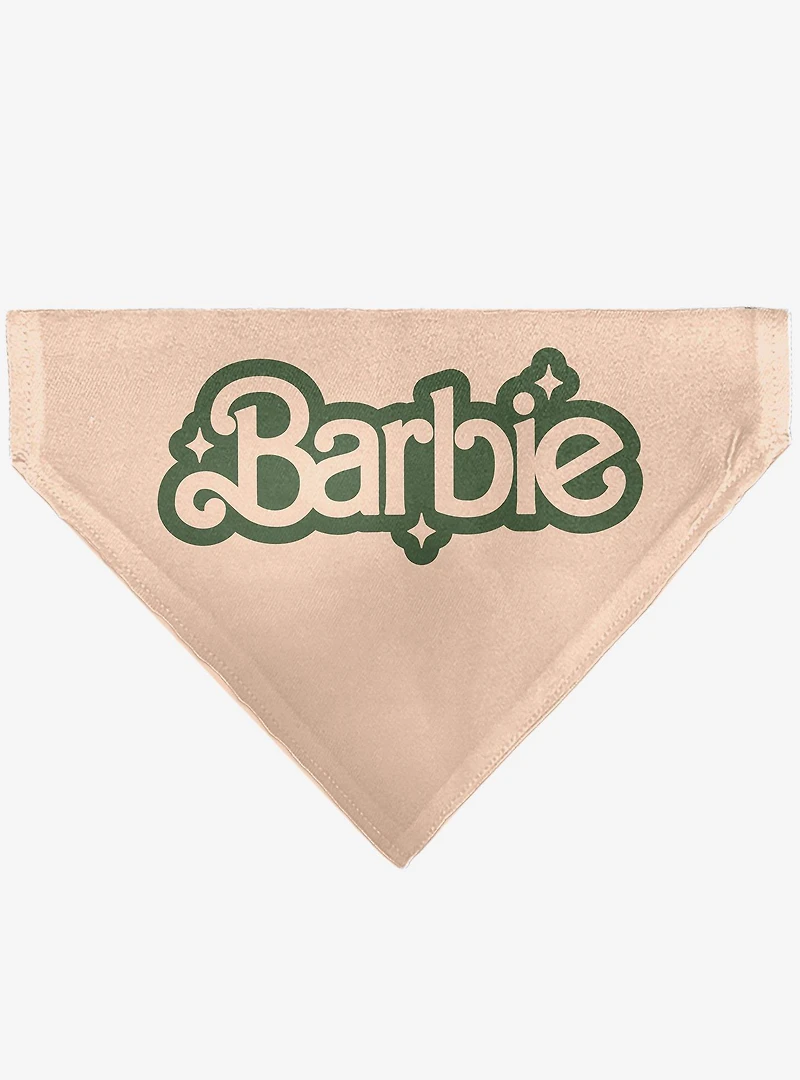 Barbie California Dreamin Icons Collage Peach Slip On Collar Pet Bandana - Bandana Only