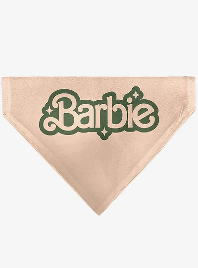 Barbie California Dreamin Icons Collage Peach Slip On Collar Pet Bandana - Bandana Only