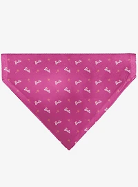Barbie Script and Palm Tree Icon Slip On Collar Pet Bandana - Bandana Only