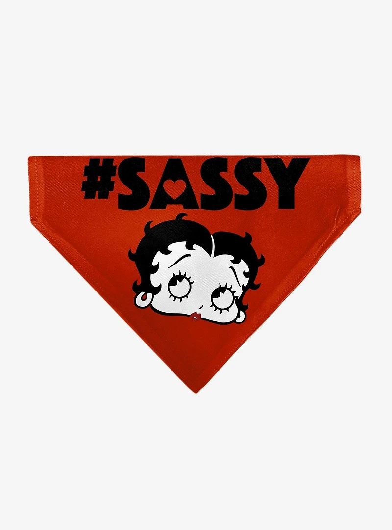Betty Boop Sassy Face Slip On Collar Pet Bandana - Bandana Only