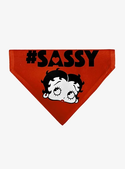 Betty Boop Sassy Face Slip On Collar Pet Bandana - Bandana Only