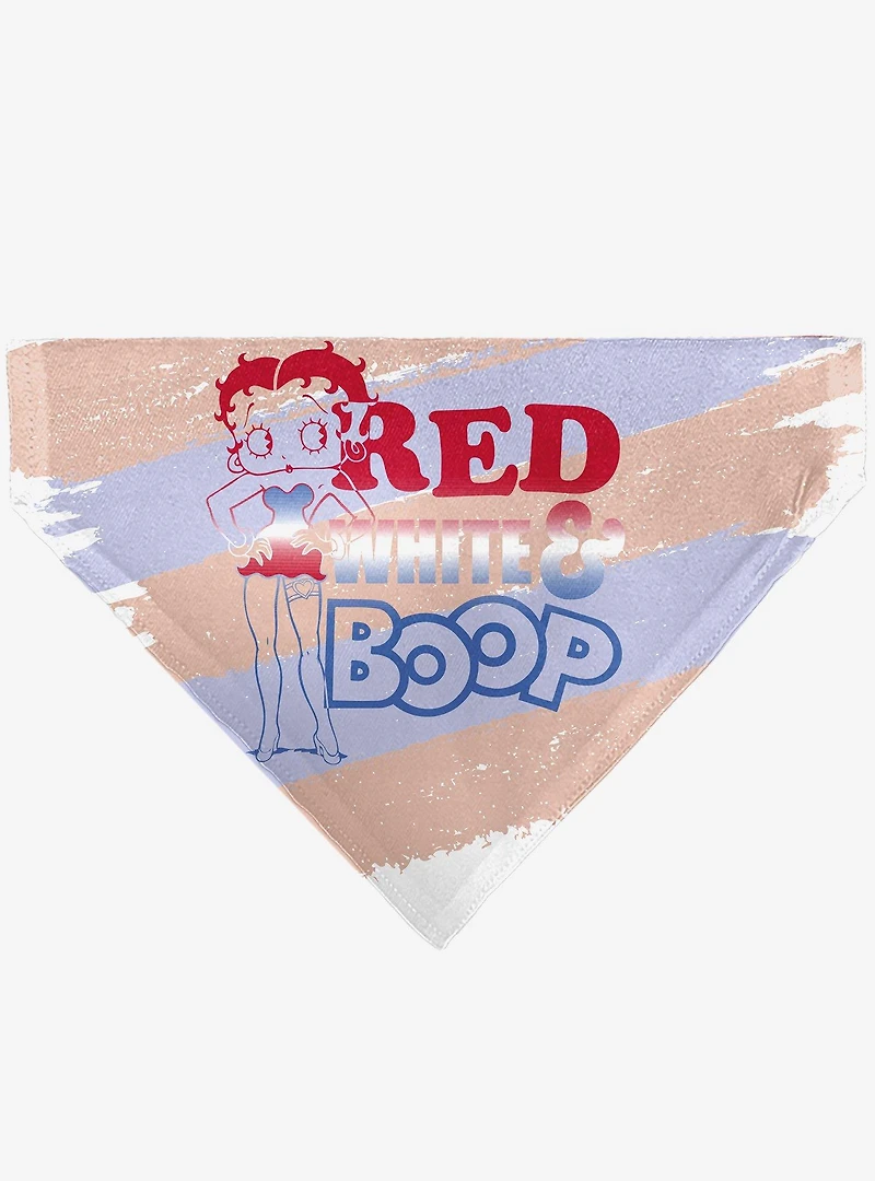 Betty Boop Stripes Pose Slip On Collar Pet Bandana - Bandana Only