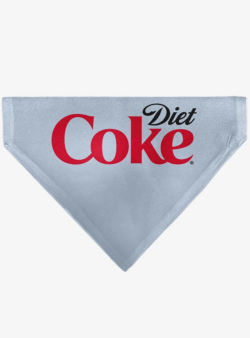 Coca-Cola Diet Coke Logo Black Slip On Collar Pet Bandana - Bandana Only