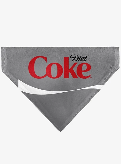 Coca-Cola Diet Coke Logo Slip On Collar Pet Bandana - Bandana Only