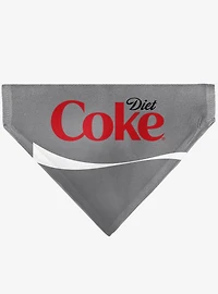 Coca-Cola Diet Coke Logo Slip On Collar Pet Bandana - Bandana Only