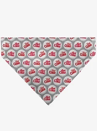 The Coca-Cola Company Diet Coke Bottle Caps Scattered Grays Slip On Collar Pet Bandana - Bandana Only
