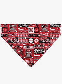 The Coca-Cola Company Coca Cola Holiday Sweater Slip On Collar Pet Bandana - Bandana Only