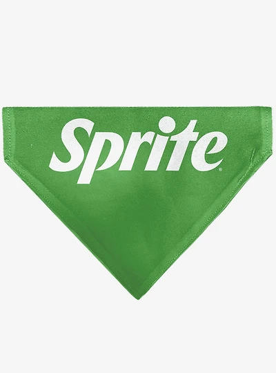 Coca-Cola Sprite Text Logo Slip On Collar Pet Bandana - Bandana Only