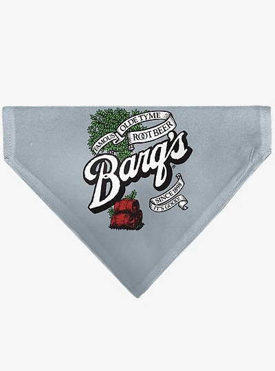 Coca-Cola Barqs Old Tyme Root Beer Barrels Logo Slip On Collar Pet Bandana - Bandana Only