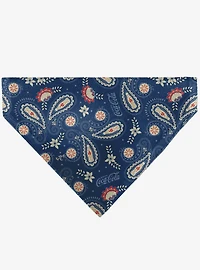 Coca-Cola Paisley Bottle Icons Scattered Slip On Collar Pet Bandana - Bandana Only