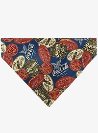 Coca-Cola Classic Coca Cola Badges Collage Slip On Collar Pet Bandana - Bandana Only