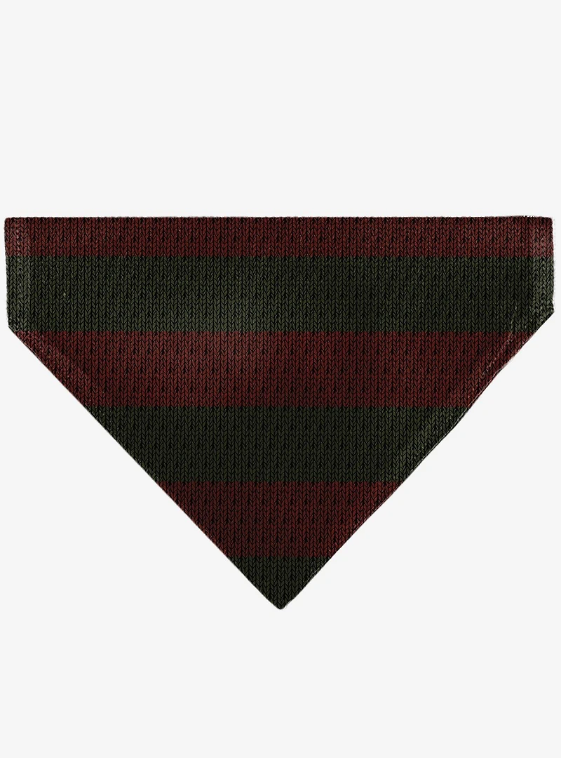 A Nightmare On Elm Street Freddy Melted Black Slip On Collar Pet Bandana - Bandana Only