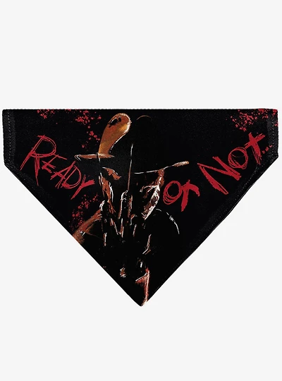 A Nightmare On Elm Street Ready Or Not Here I Come Slip On Collar Pet Bandana - Bandana Only