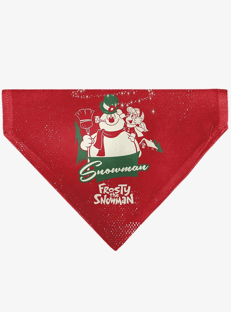 Frosty The Snowman Karen Pose and Logo Slip On Collar Pet Bandana - Bandana Only