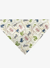 Harry Potter School Tarot Cards Stacked Multi Slip On Collar Pet Bandana - Bandana Only